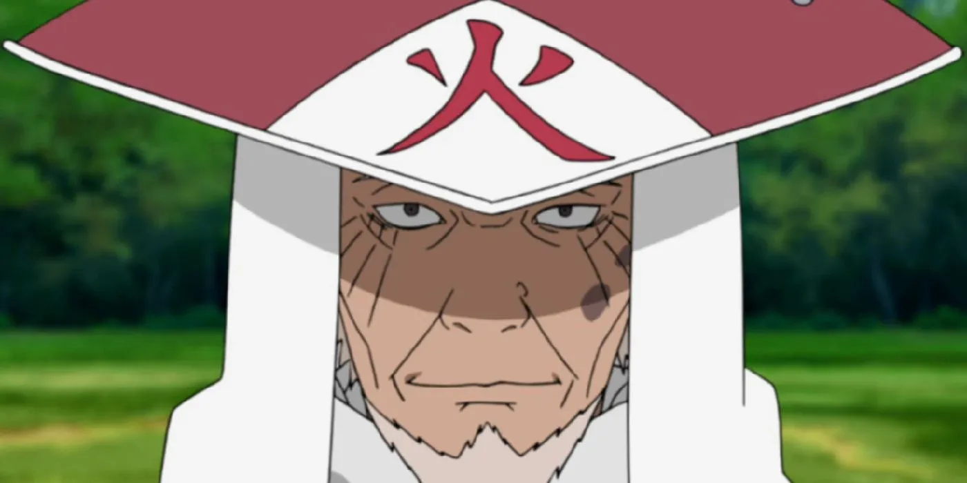 Hiruzen Sarutobi jako Trzeci Hokage w Naruto