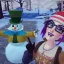 Guia para criar um boneco de neve do Chapeleiro Maluco no Disney Dreamlight Valley