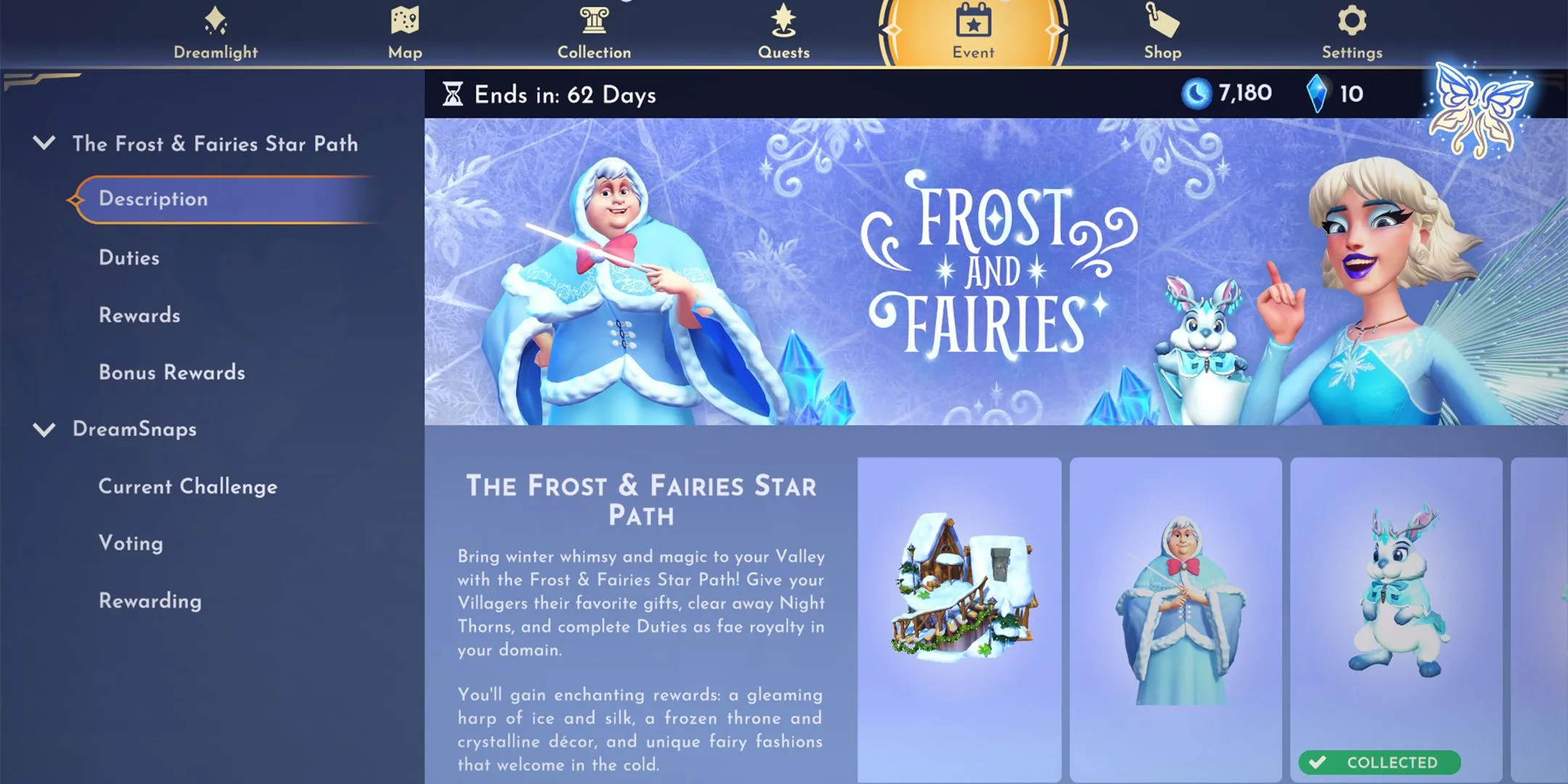 Guia do Caminho Estelar de Frost e Fadas