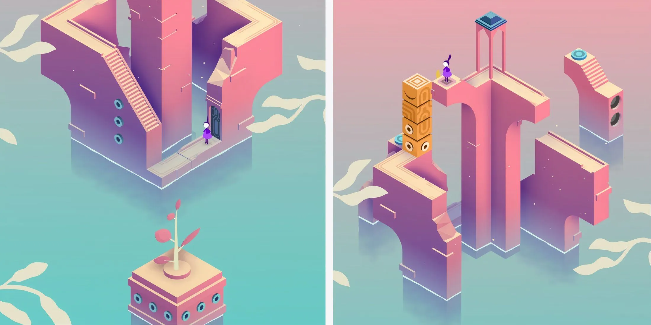 Monument Valley 3의 The Hidden Fens 퍼즐 첫 번째 부분을 풀기 위한 가이드