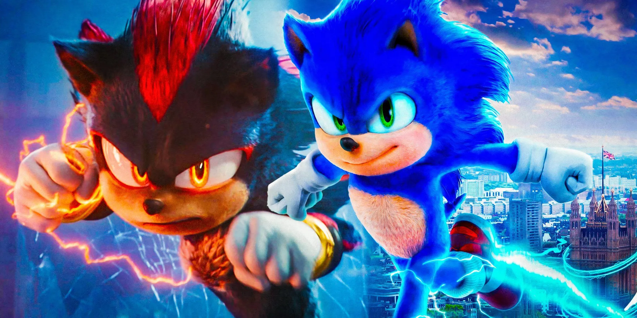 Shadow e Sonic da Sonic the Hedgehog 3