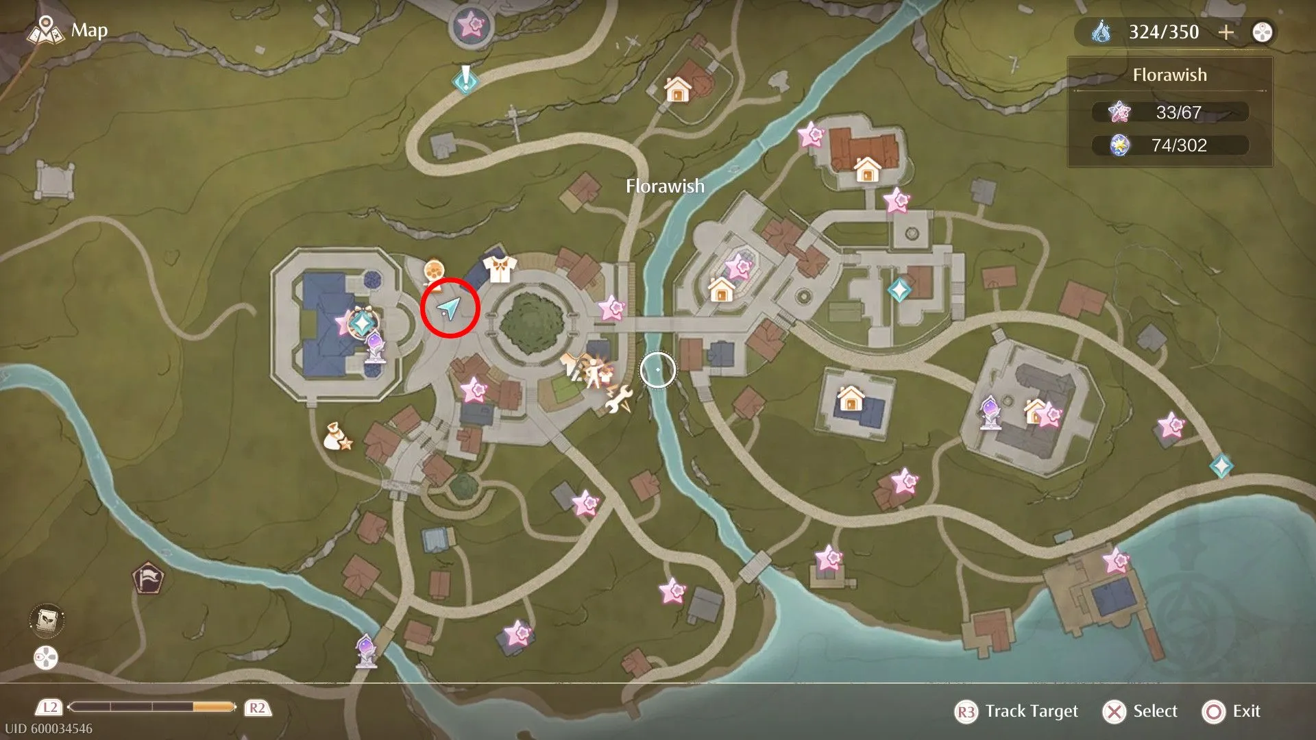 Mappa di Infinity Nikki