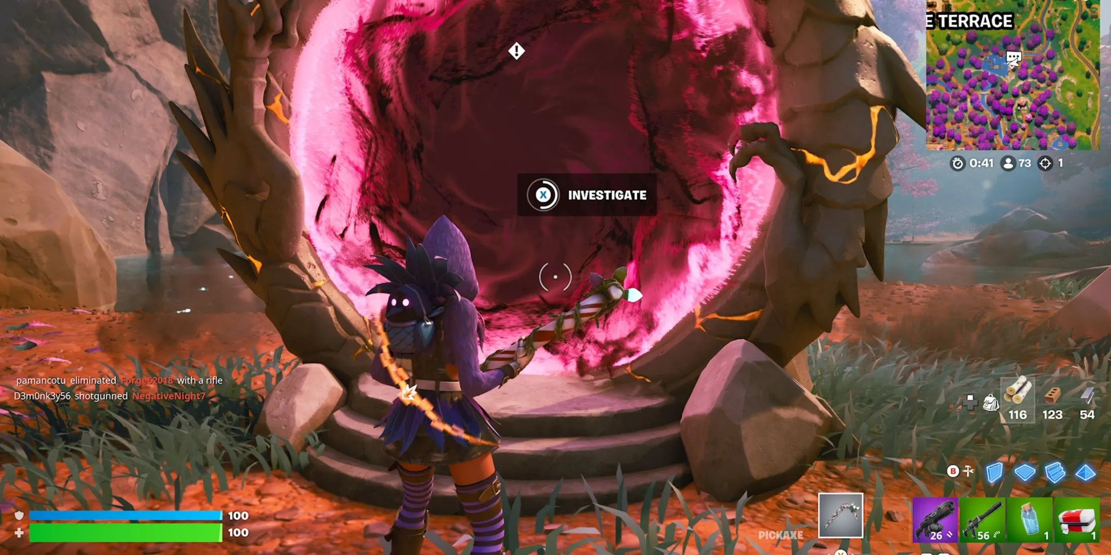 Portal in Fortnite untersuchen