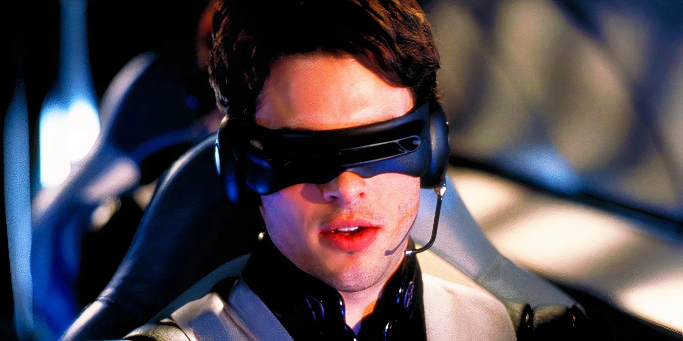 Ciclope di James Marsden che pilota il Blackbird in X-Men