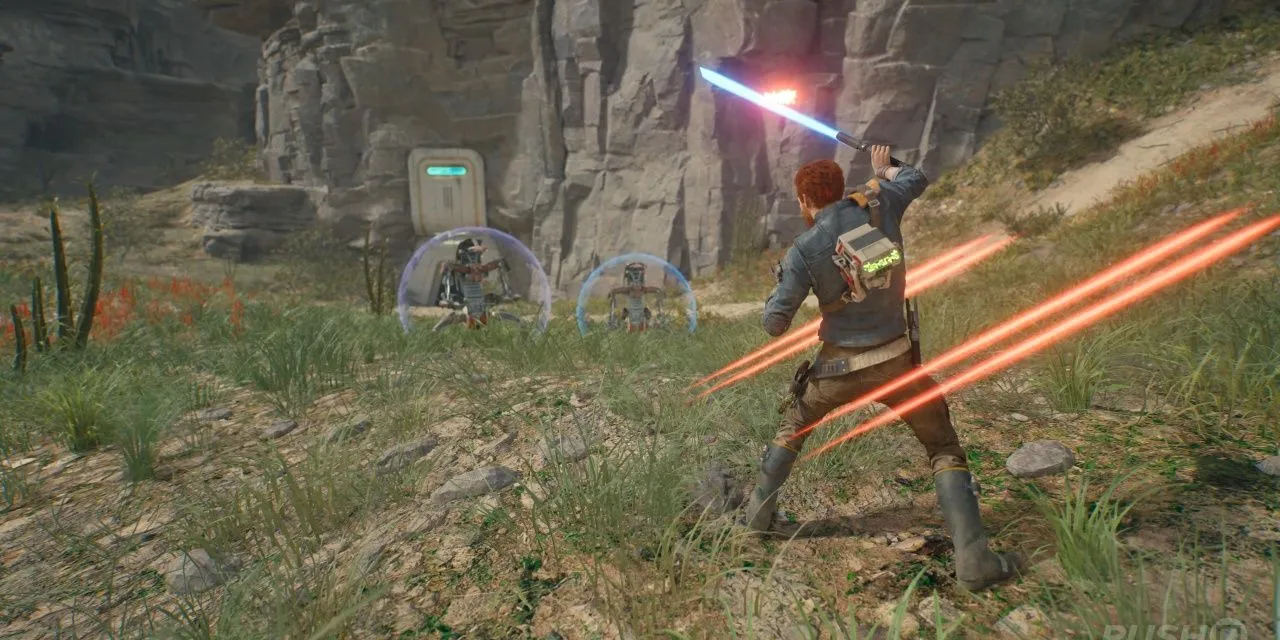 Scena d'azione di Jedi Survivor