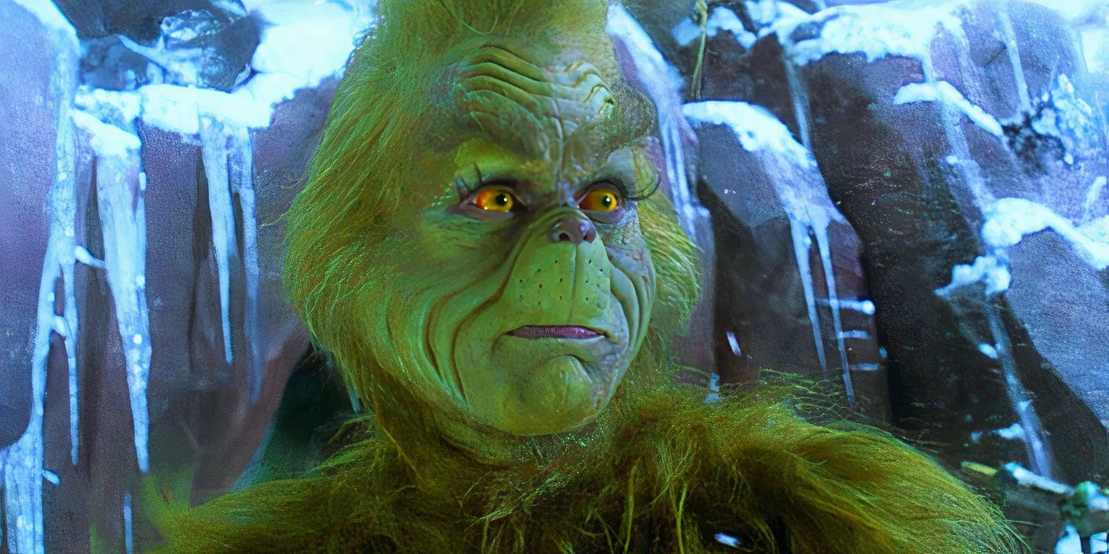 Jim Carrey nei panni del Grinch in Come il Grinch rubò il Natale