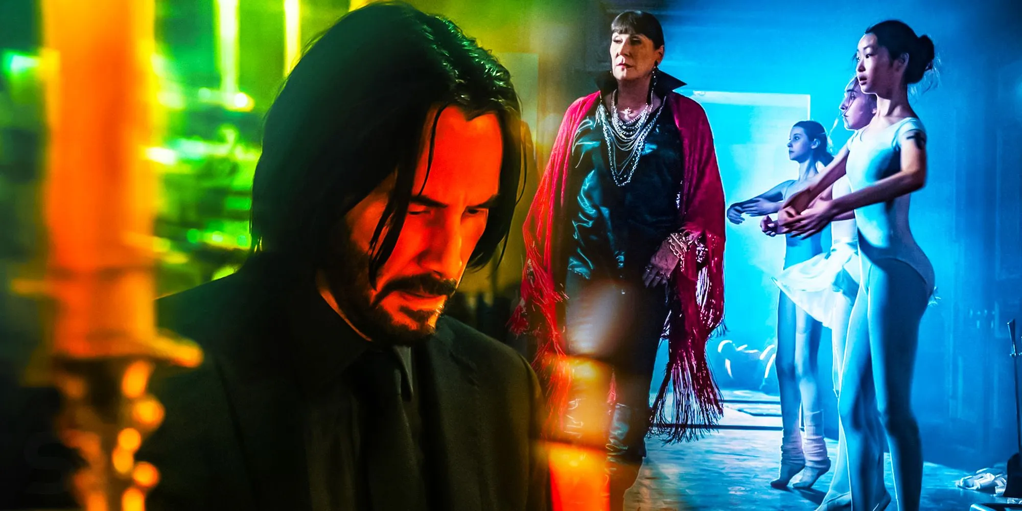 John Wick et le directeur inspectent les étudiants