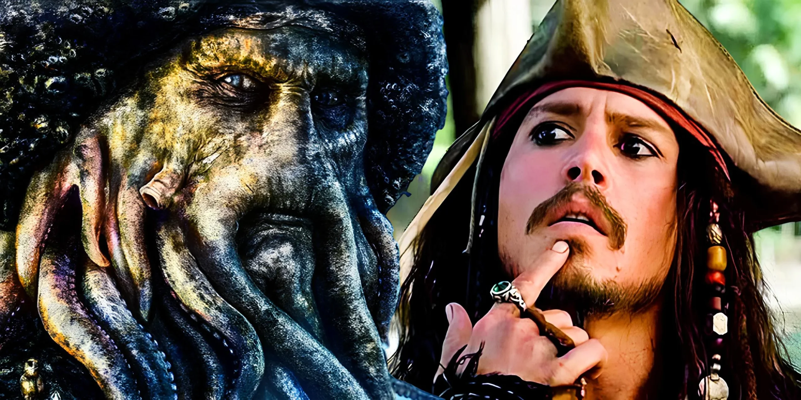 Jack Sparrow and Davy Jones