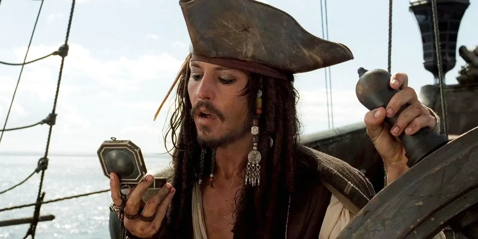 Jack Sparrow in The Curse of the Black Pearl