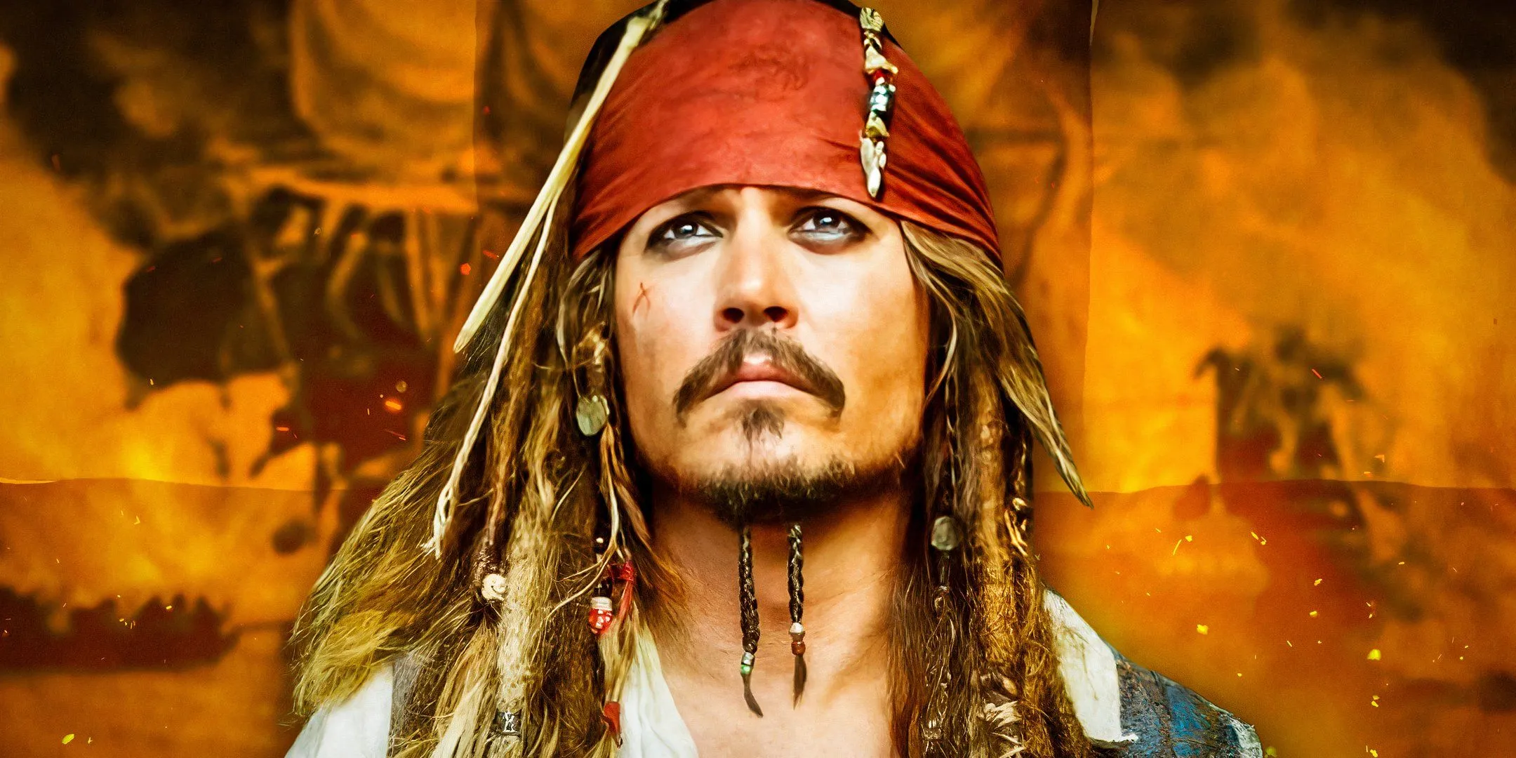 Jack Sparrow in The Curse of the Black Pearl