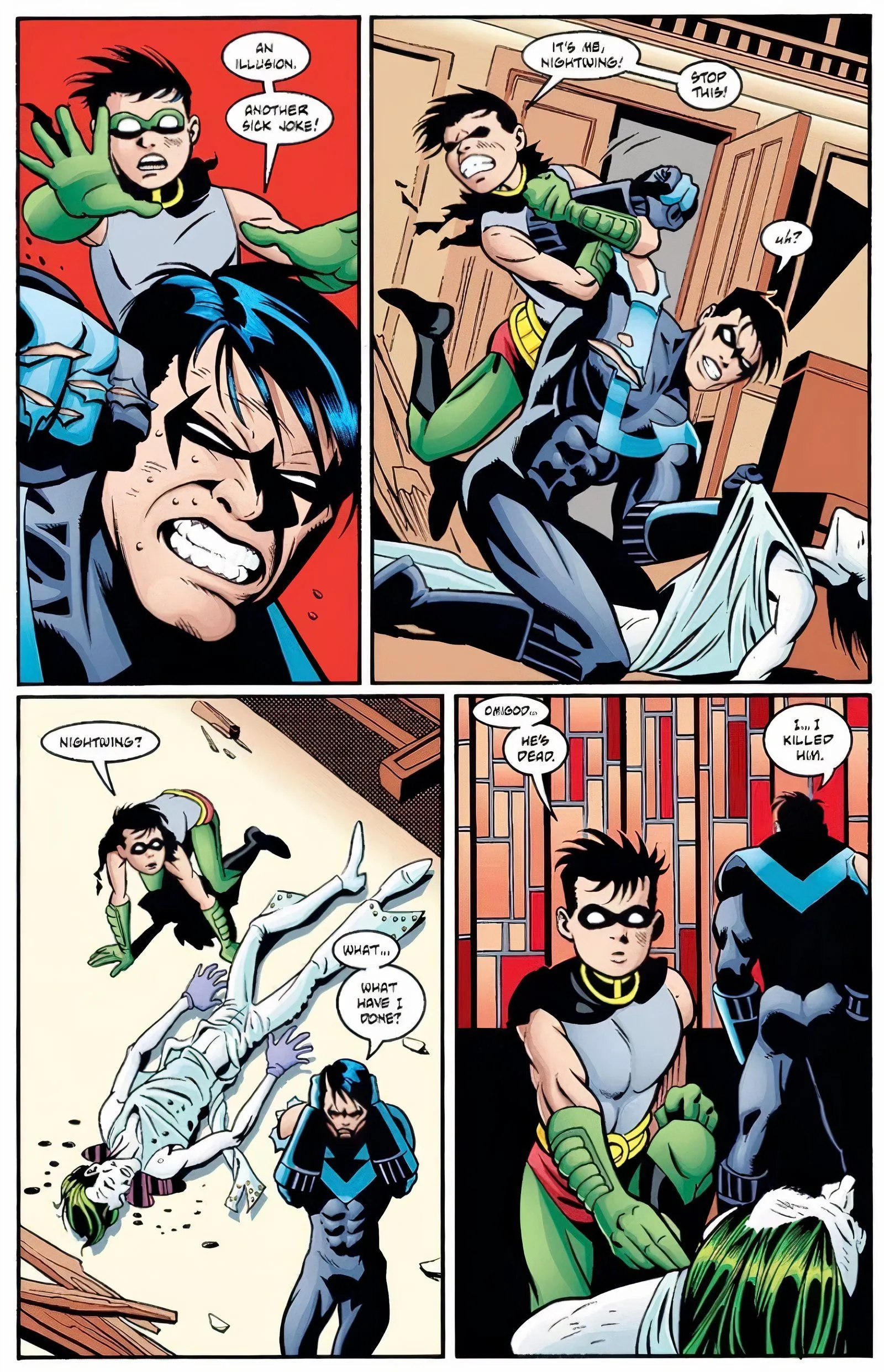 Joker : Last Laugh #6 Nightwing tue le Joker