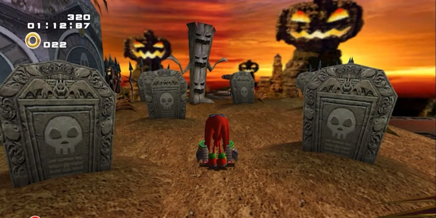 Knuckles w Pumpkin Hill Poziom