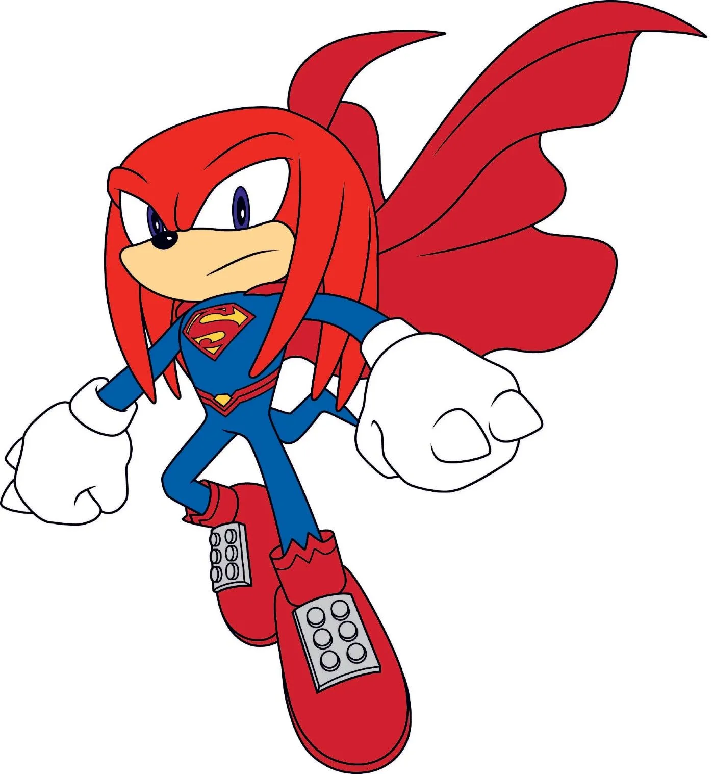 Knuckles come Superman