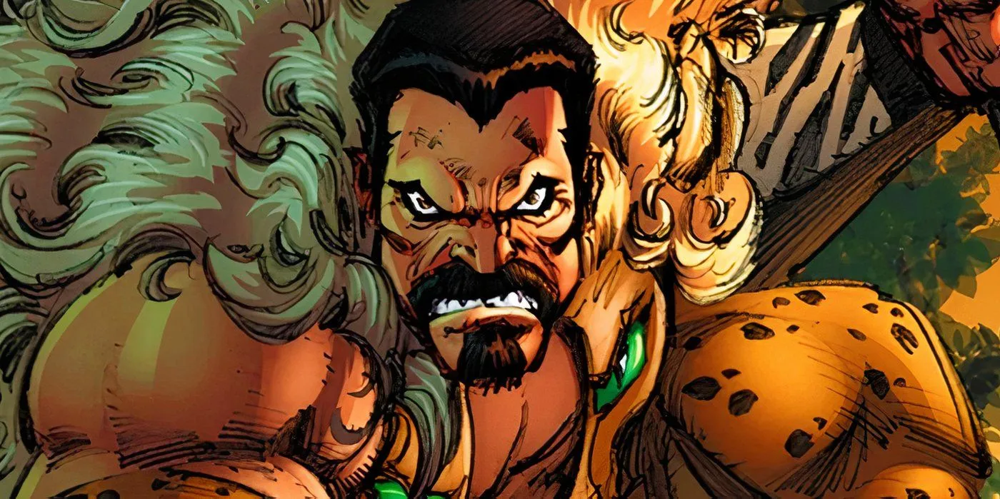 Kraven the Hunter snarling in Marvel Comics