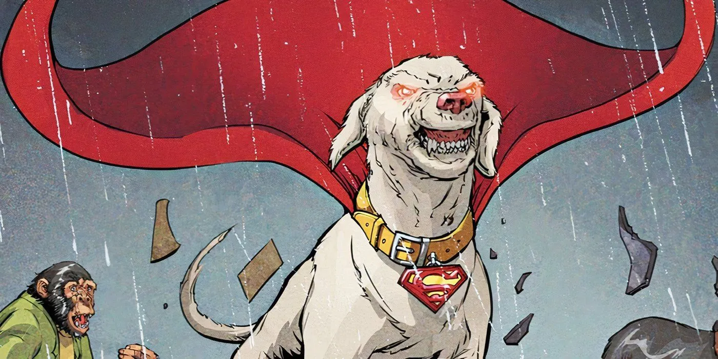 Krypto displaying power in DC Comics