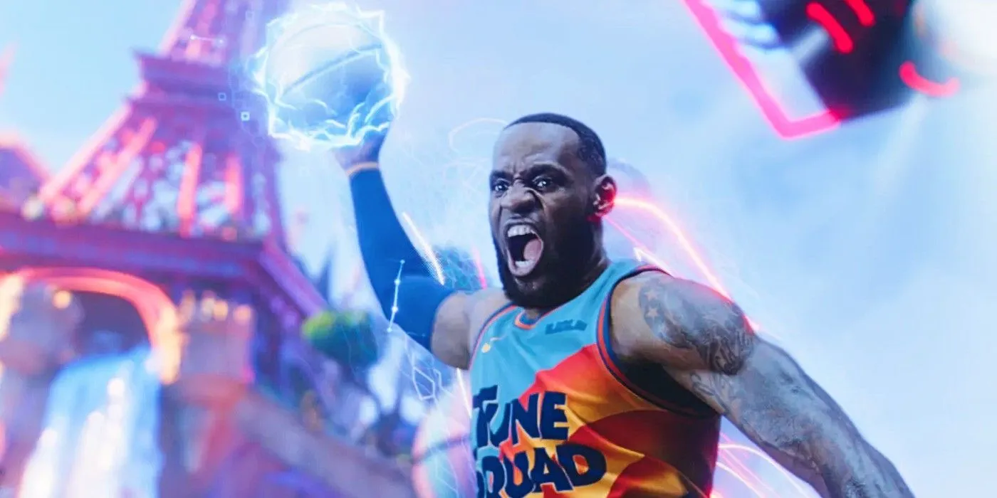 LeBron James Slam Dunk Space Jam Ein neues Vermächtnis