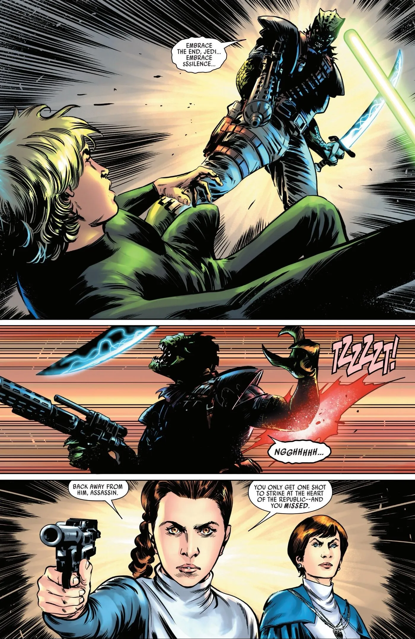 Leia nombra a Luke como el corazón de la República en Republic Under Siege #3