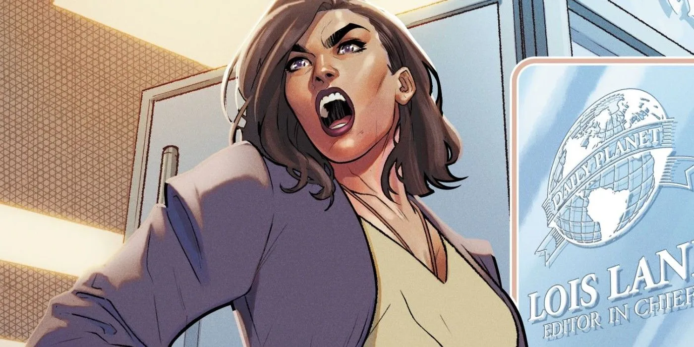 Lois Lane nell'ufficio del Daily Planet