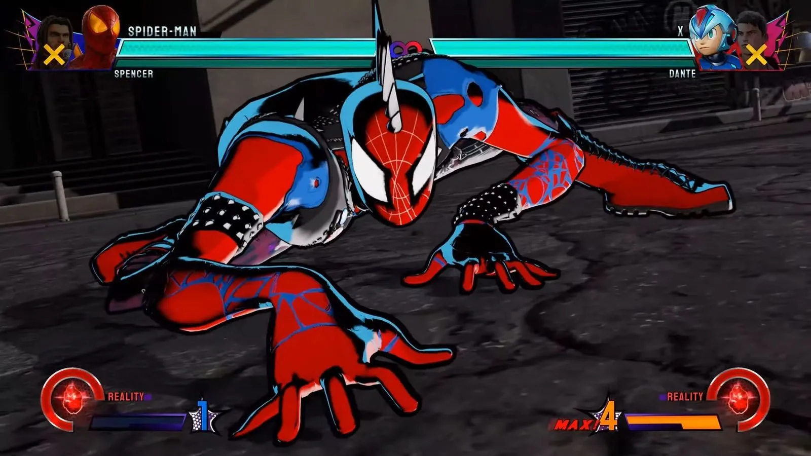 Spider Punk em Marvel vs. Capcom Infinite & Beyond Mod