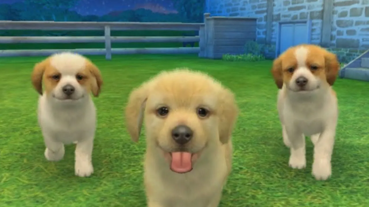 Nintendogs의 게임플레이 스크린샷