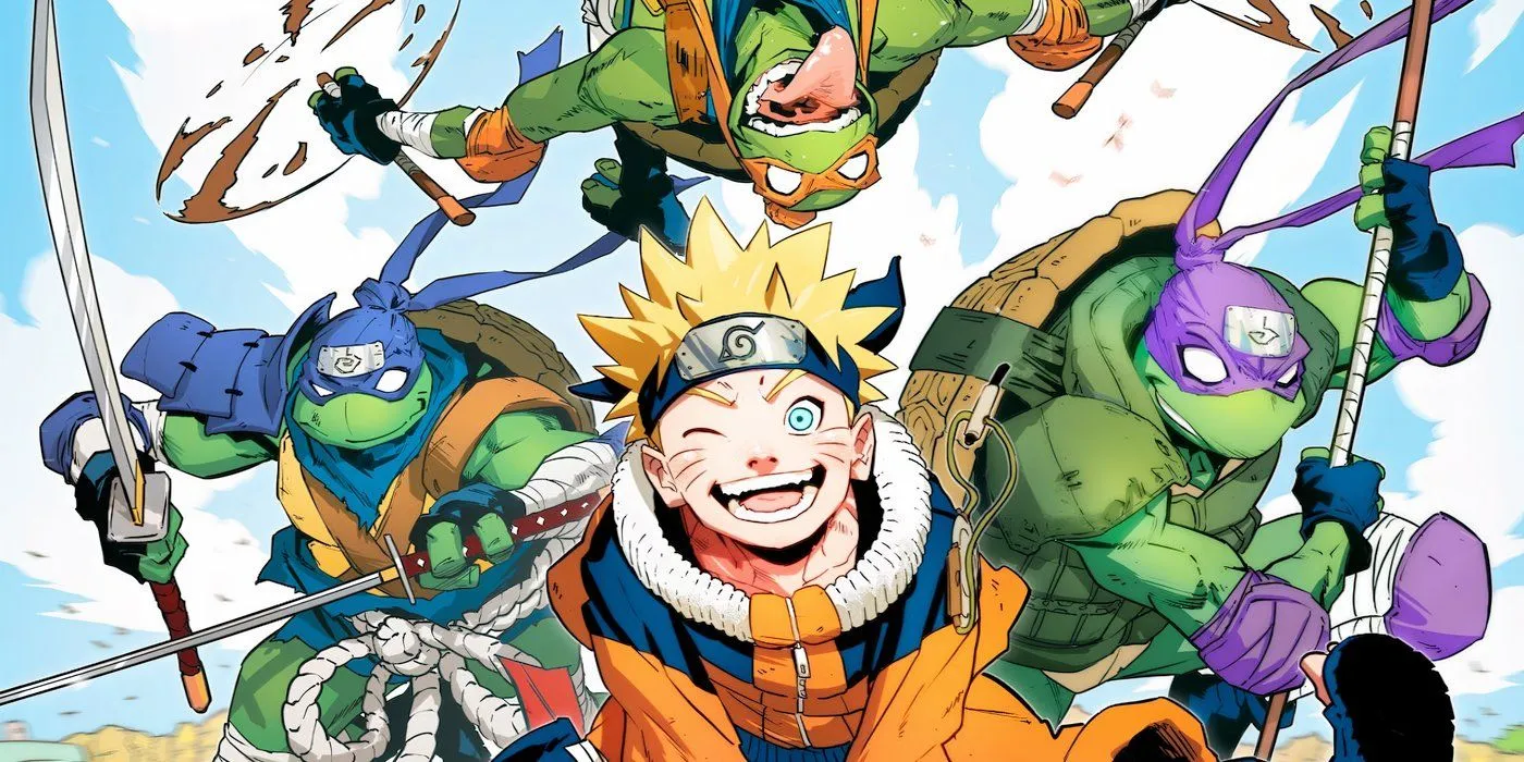 Cómic colaborativo de Naruto y TMNT