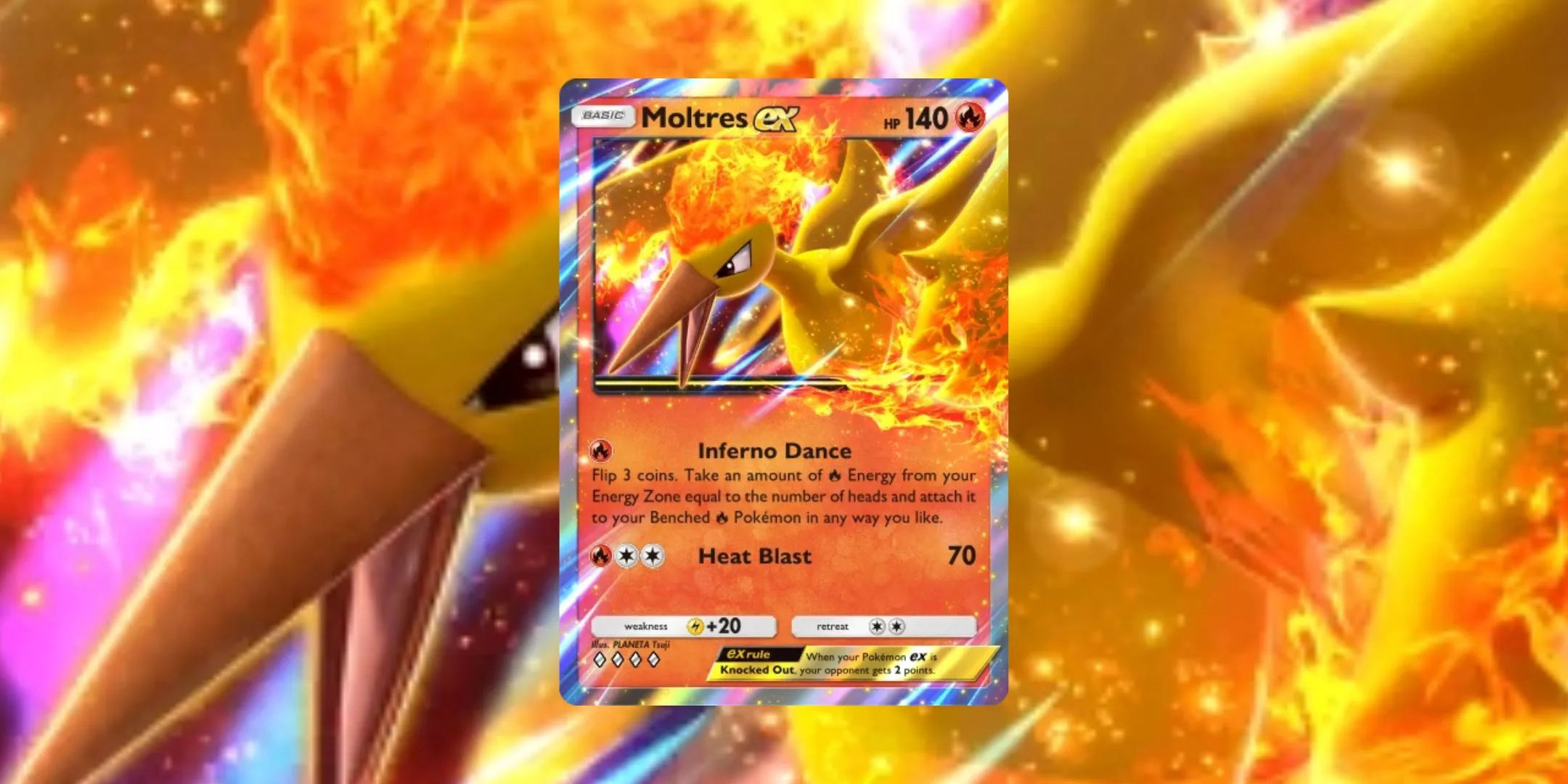 Moltres ex in Pokémon TCG Pocket