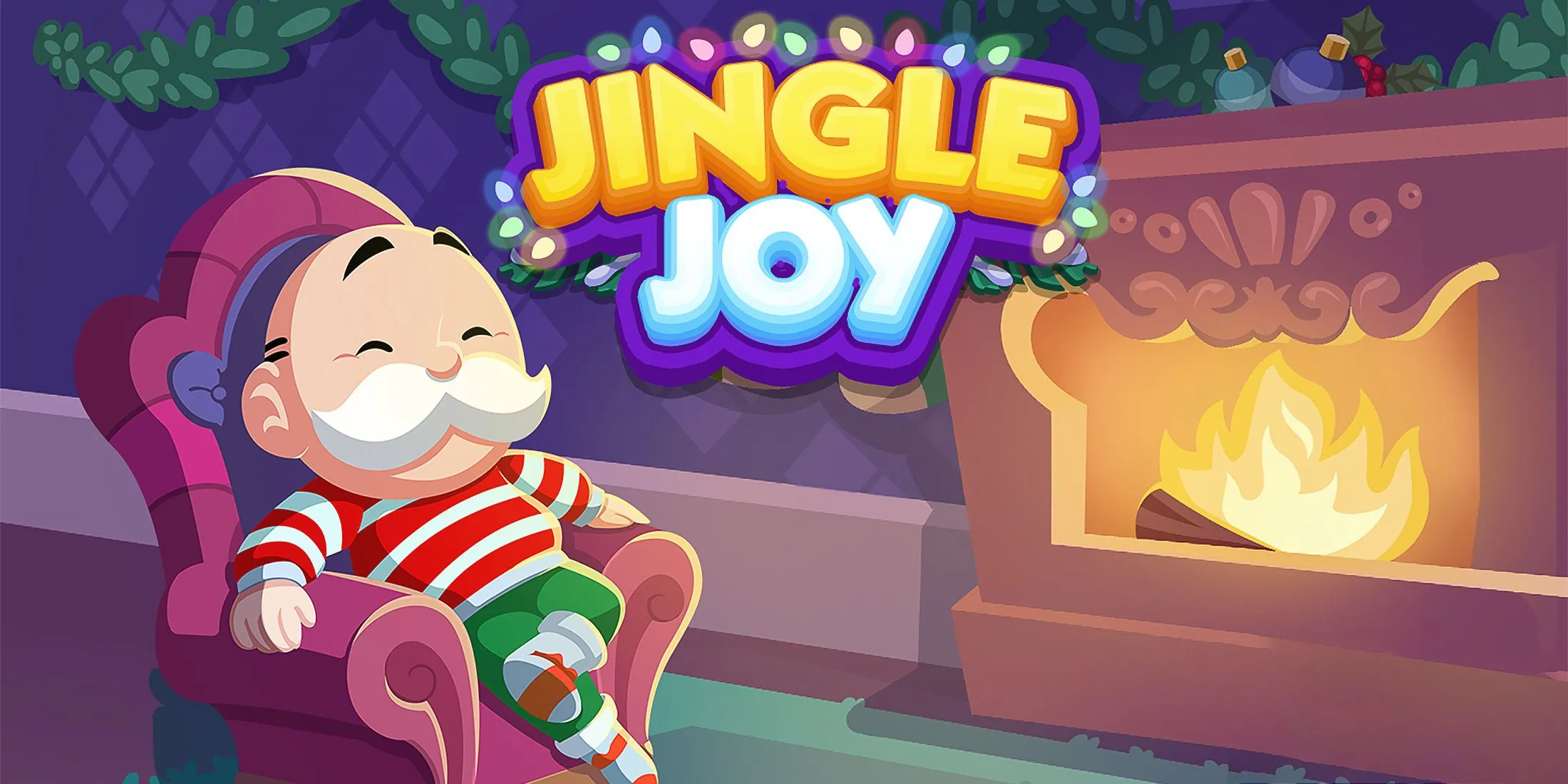 Ilustración clave de Jingle Joy de Monopoly GO