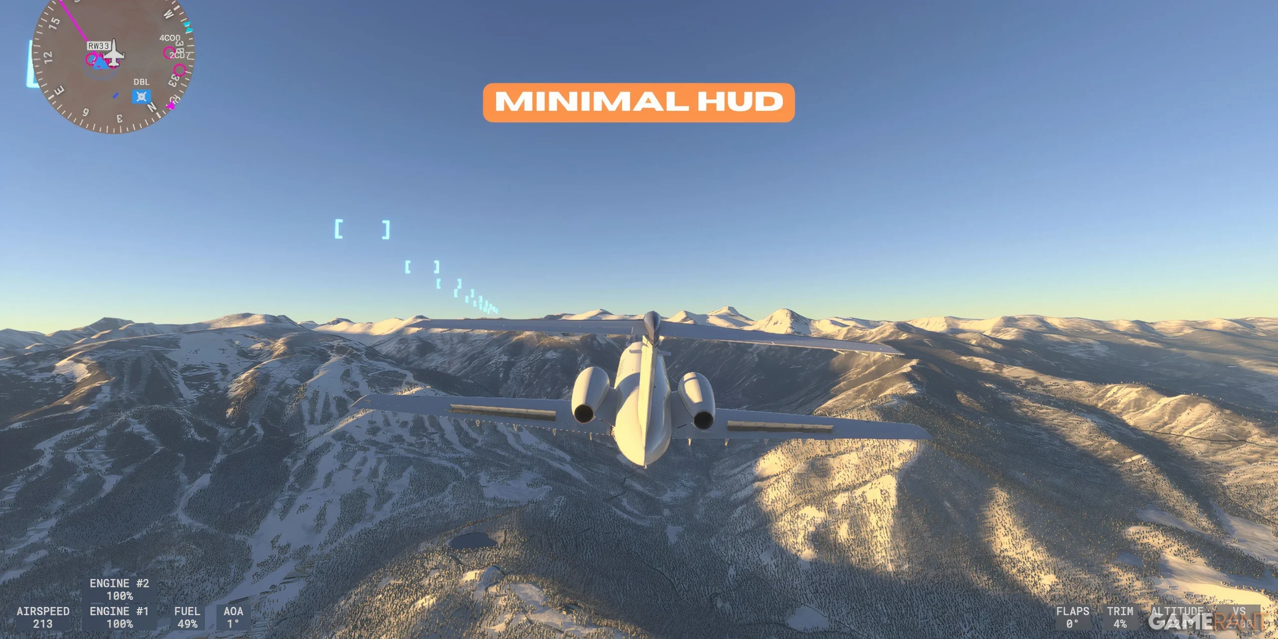 HUD minimo in MSFS 2024