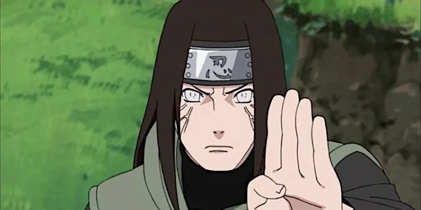 Neji Hyuga w czwartej części Wielkiej Wojny Ninja Naruto Shippuden