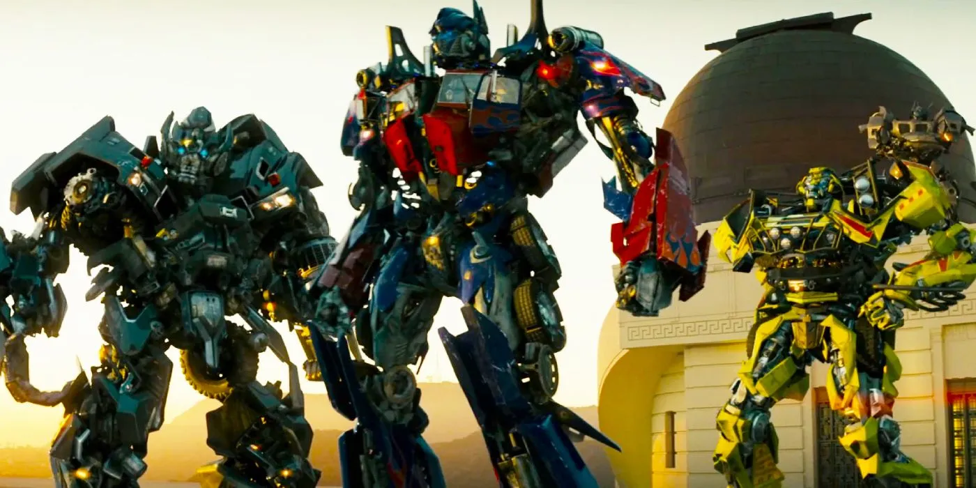 I personaggi dei Transformers riuniti nel film del 2007