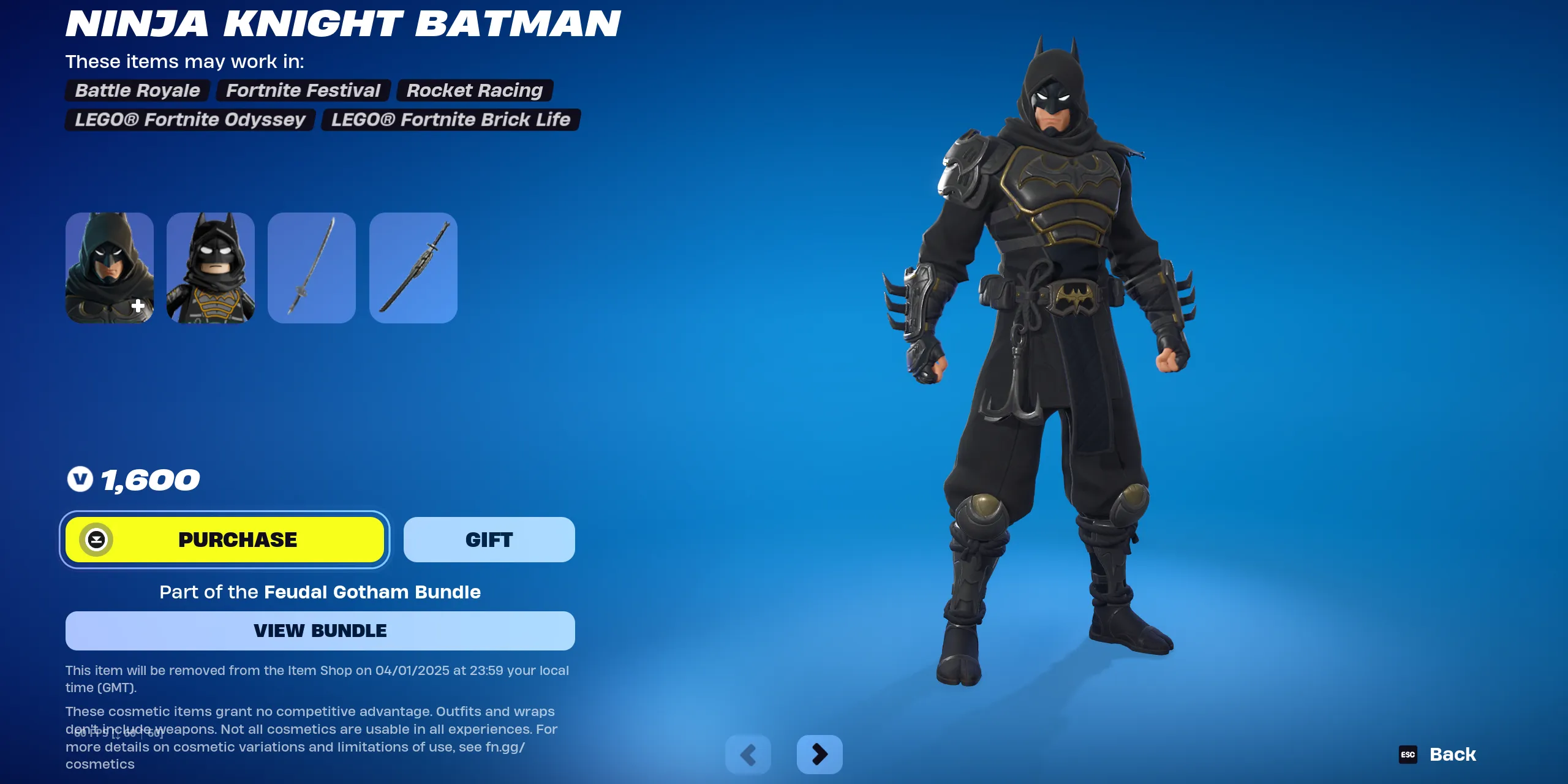 Cavaleiro Ninja Batman