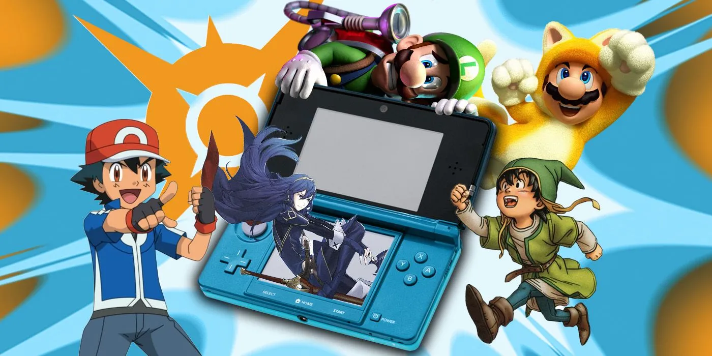 Nintendo 3DS avec personnages