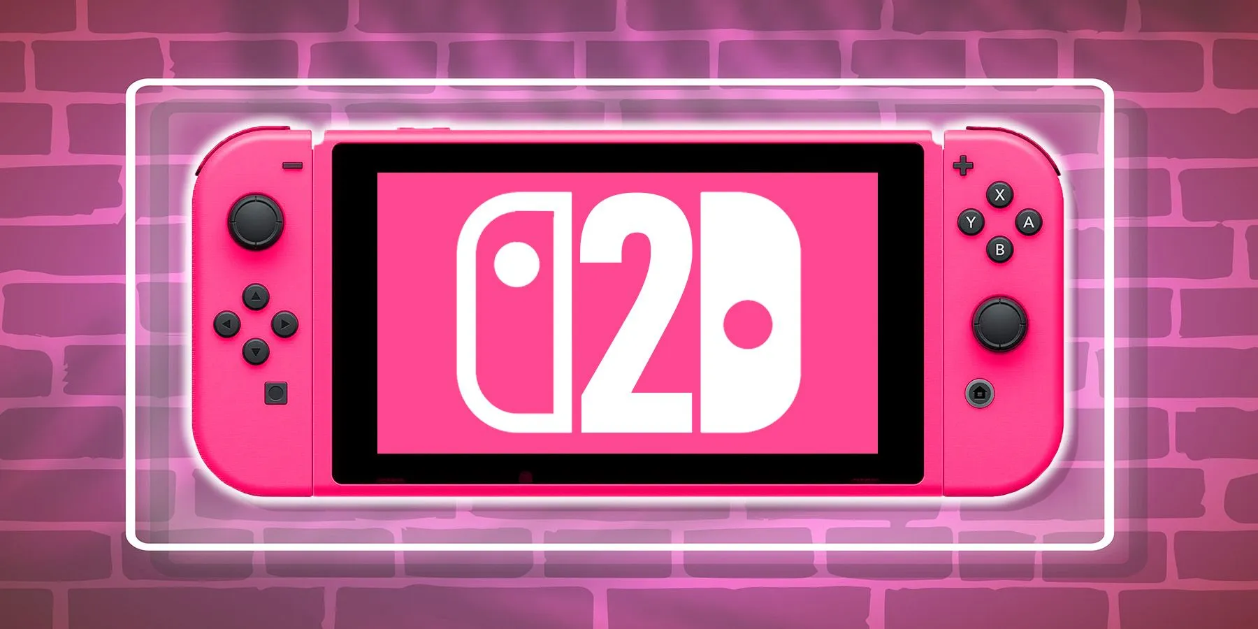 Nintendo Switch 2 Mockup Rosa