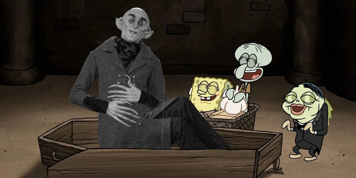 SpongeBob and Nosferatu laughing