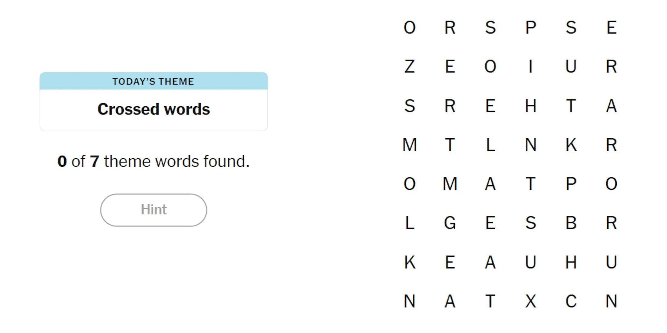 Image du puzzle NYT Strands du 16 décembre 2024