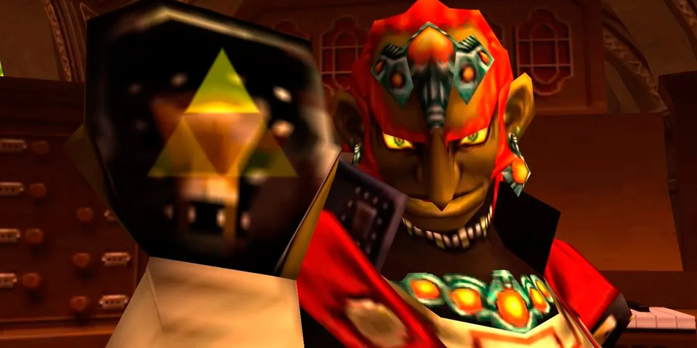 Ganondorf displaying the Triforce symbol on his hand