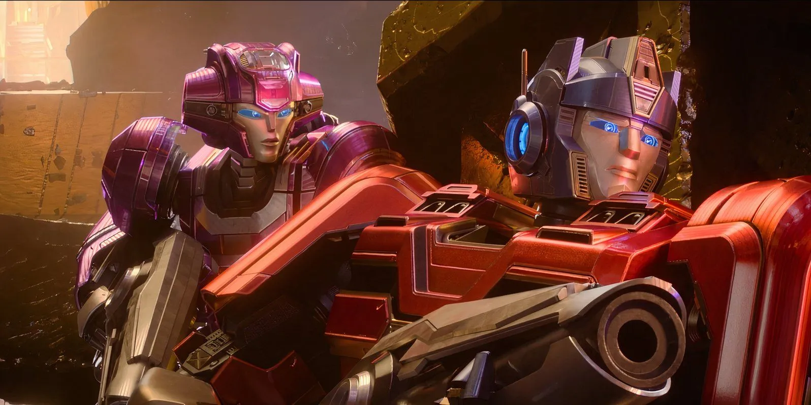 Optimus Prime with Elita Gun