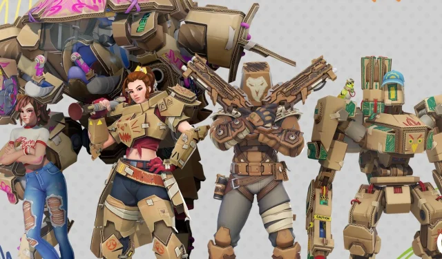 Adorabile dettaglio nella skin di cartone di Bastion per Overwatch 2