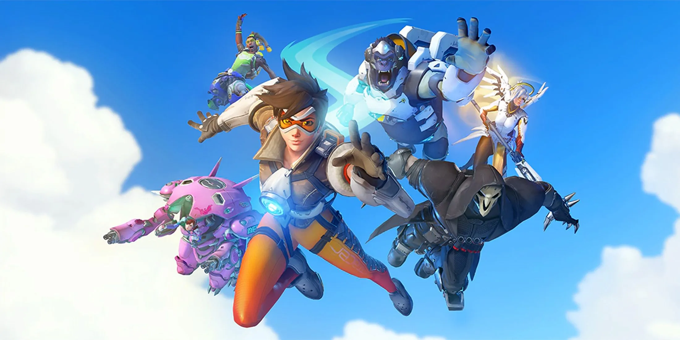 Overwatch 2 character aerial action