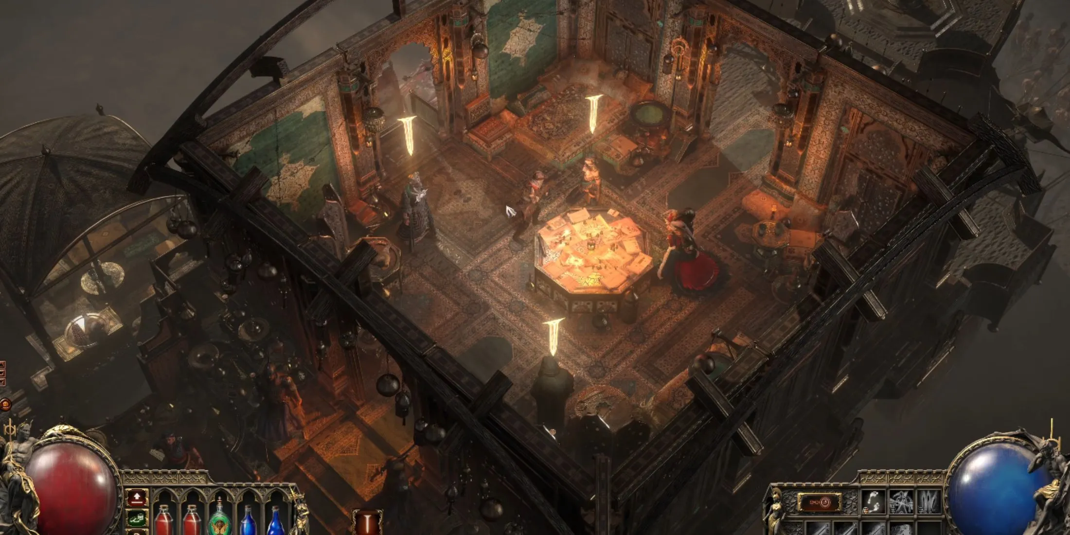 À l'intérieur de la caravane dans Path of Exile 2