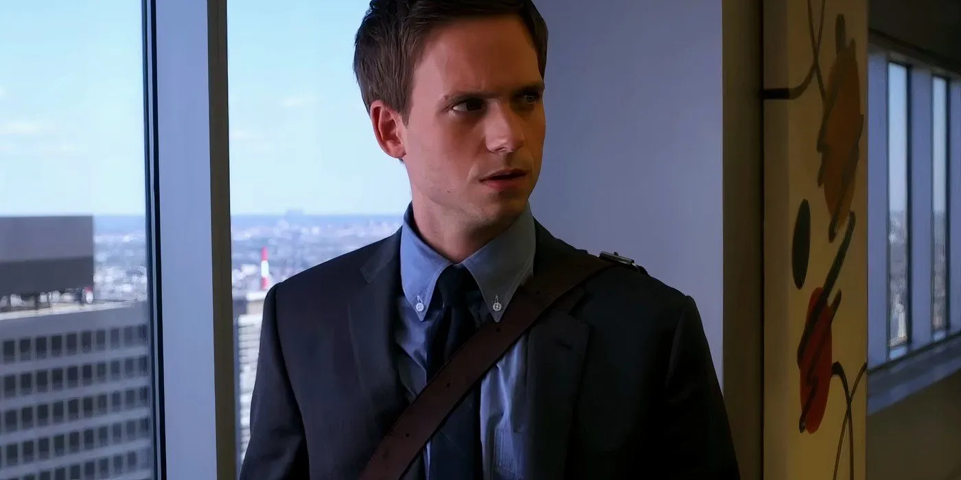 Patrick J. Adams w garniturach