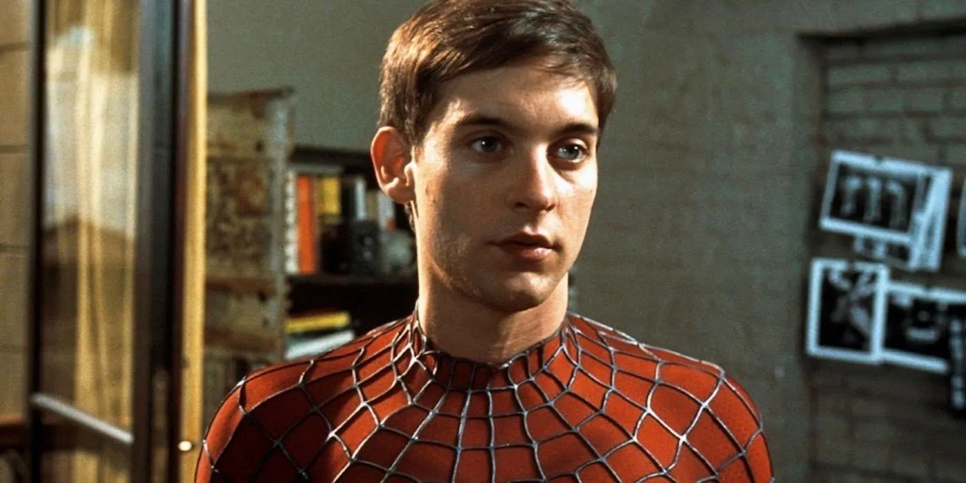 Tobey Maguire nel ruolo di Peter Parker