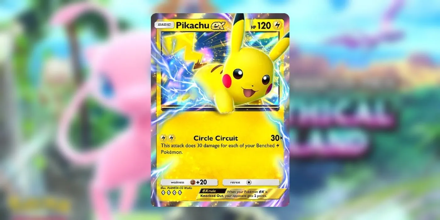 Pikachu ex card