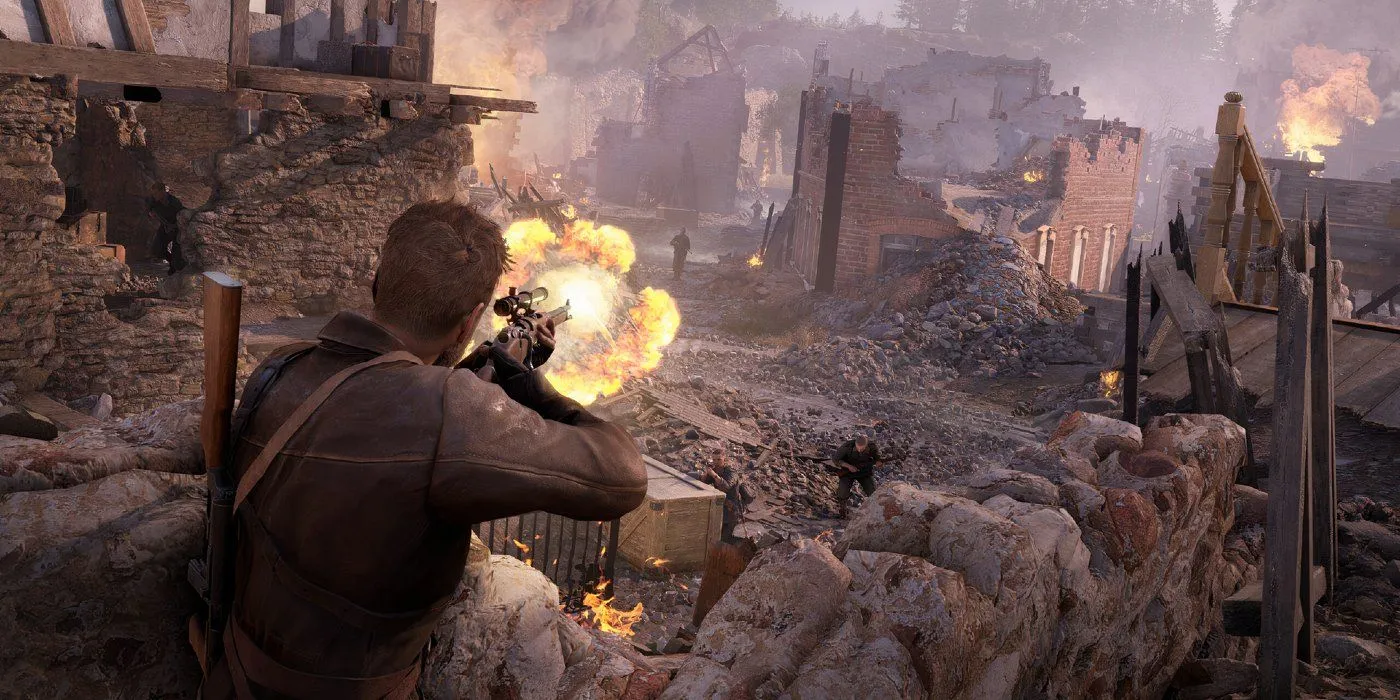 Spieler in Sniper Elite Resistance