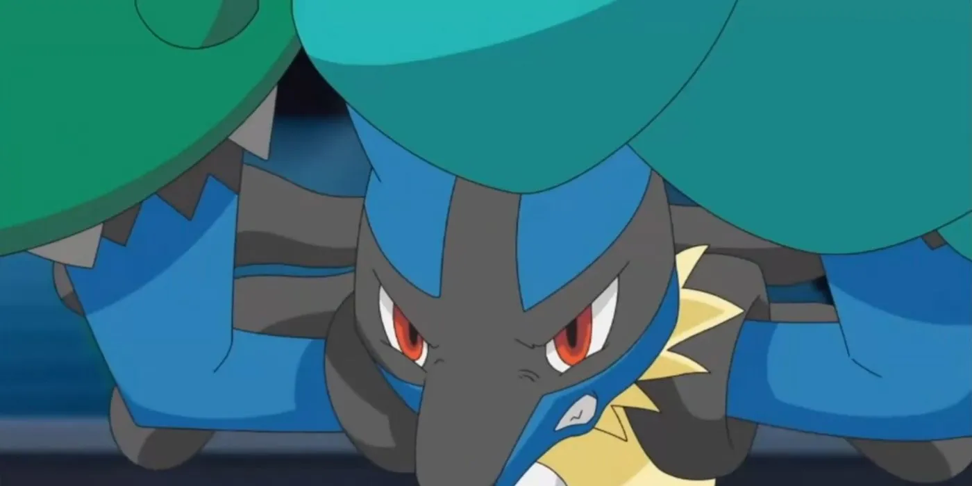 Ash assiste à l'évolution de Lucario