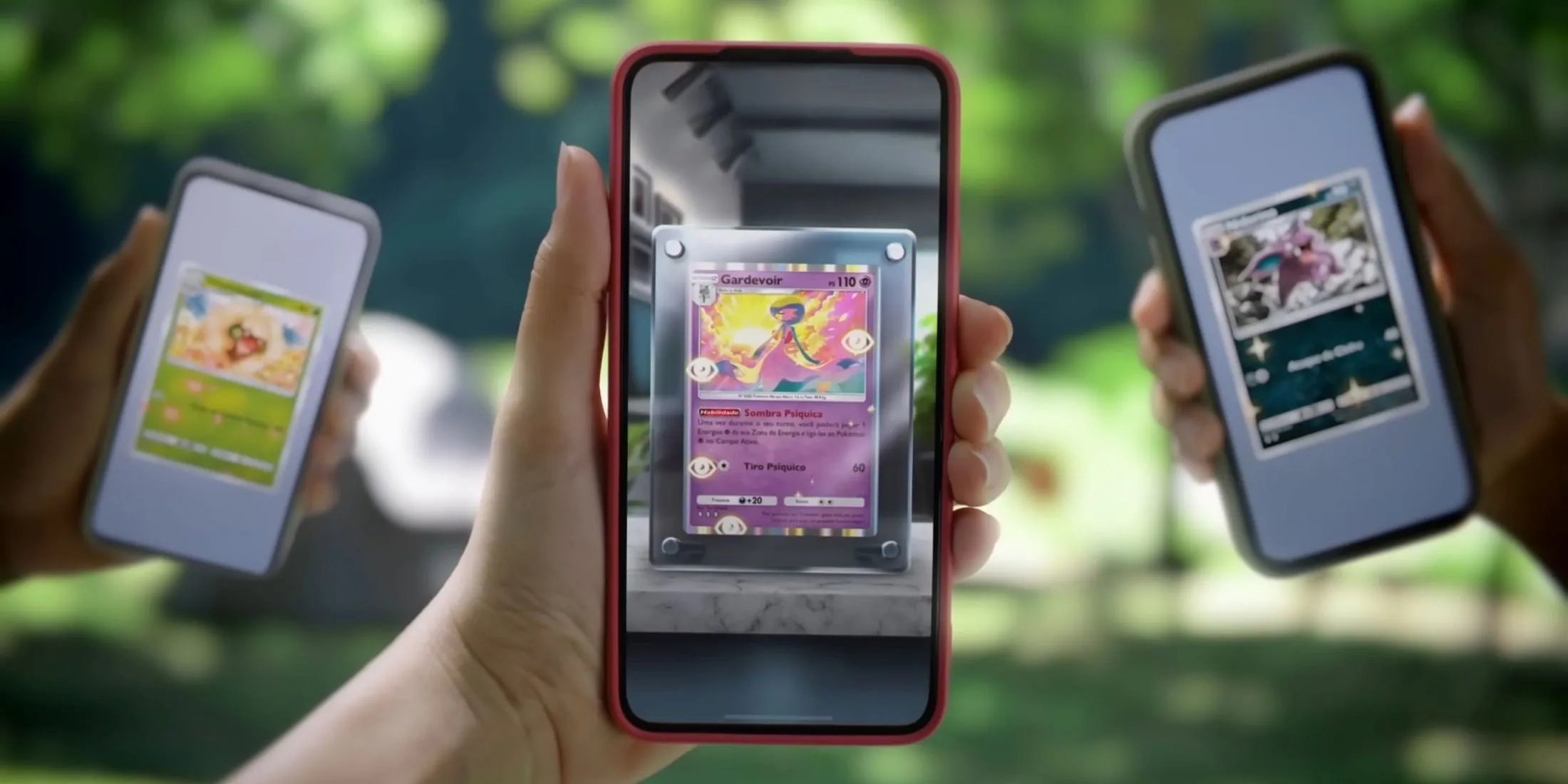 Capture d'écran de la bande-annonce mobile du jeu de cartes à collectionner Pokémon