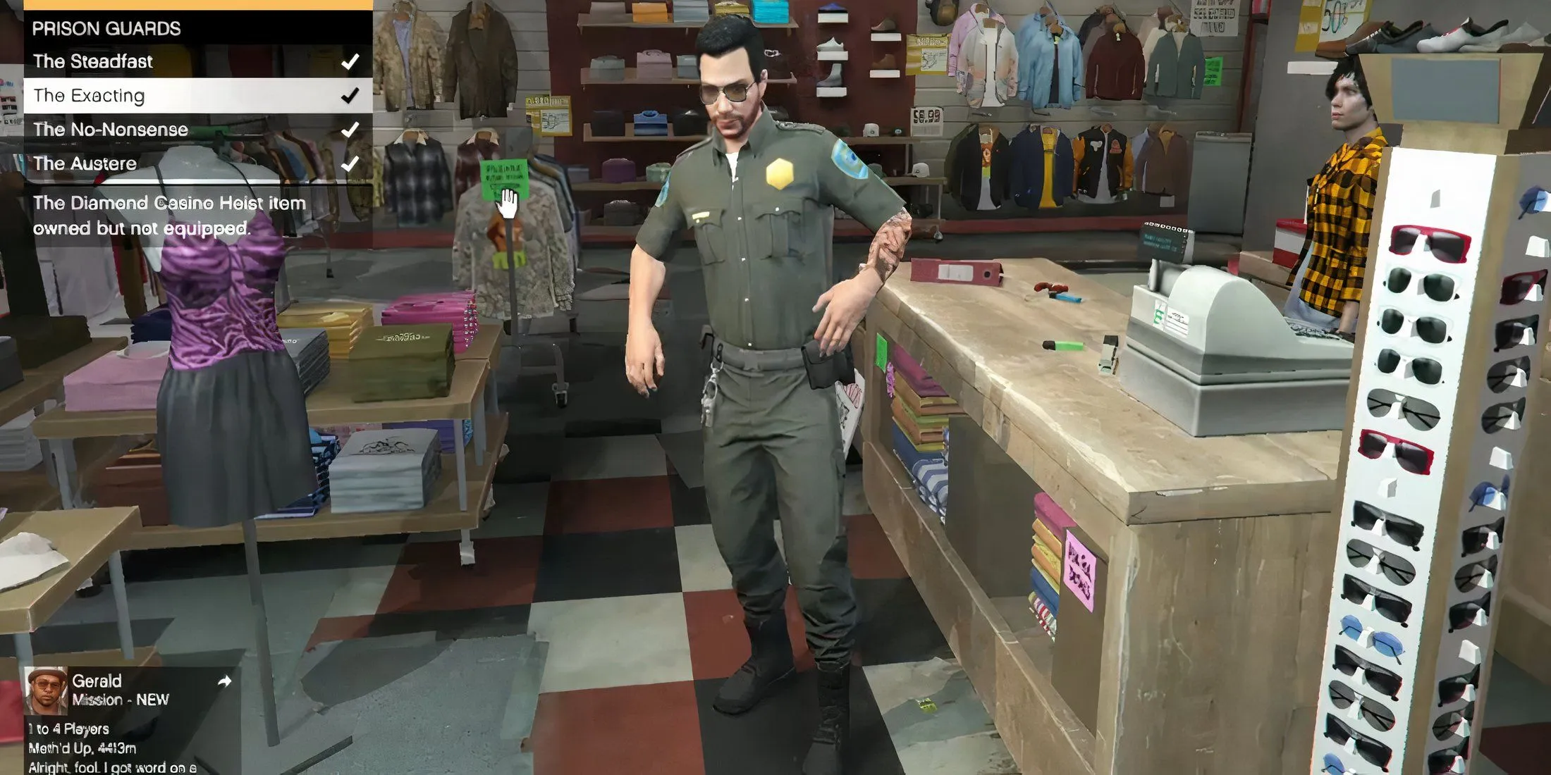 tenue de gardien de prison gta online