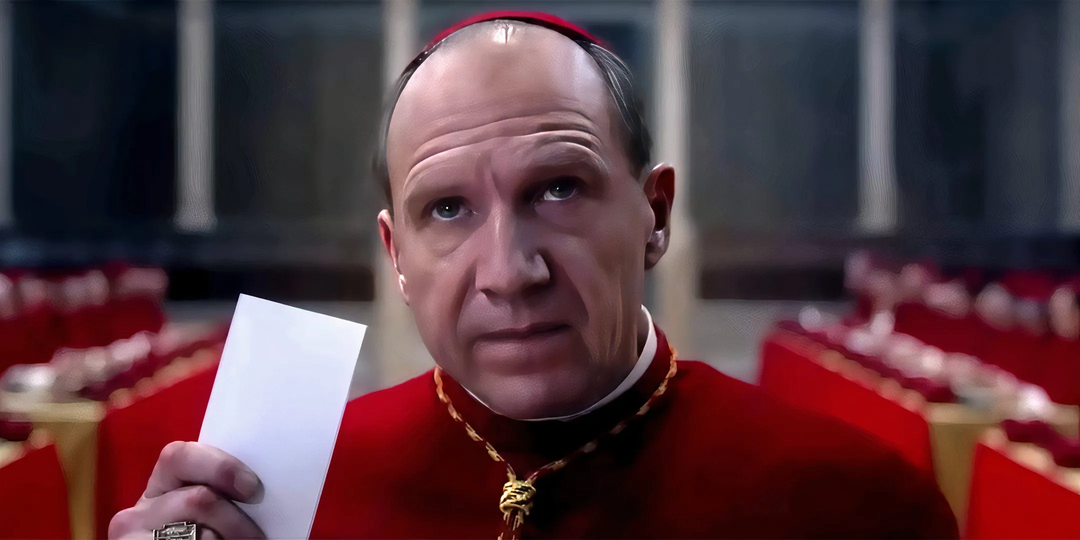 Ralph Fiennes as Cardinal Lawrence