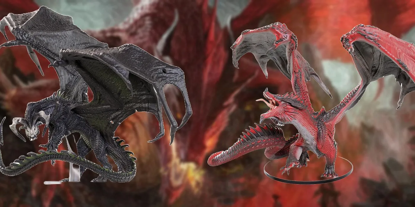 Dragones rojos y negros D&D WizKids