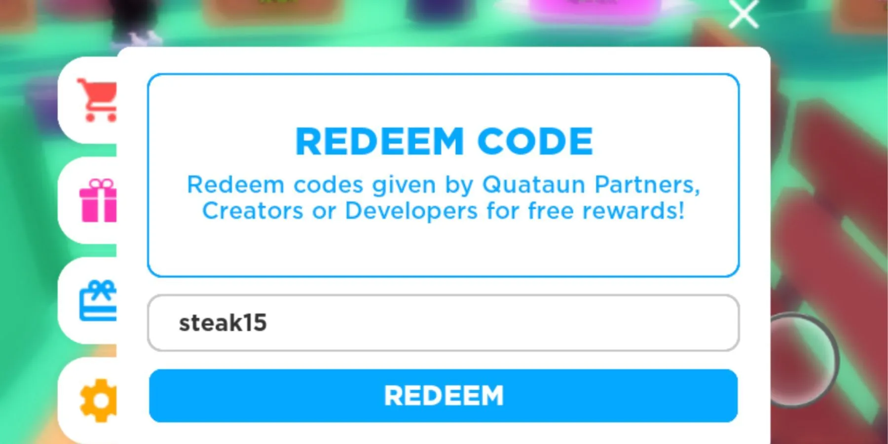 Roblox PLS DONATEコードの引き換え